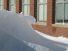Snow cornice at Argonne